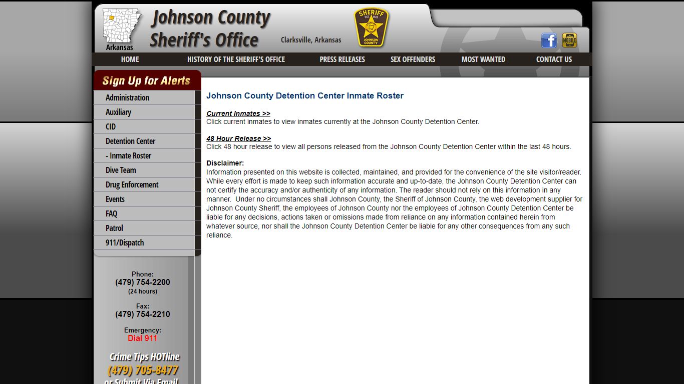Roster Choose - Johnson County Sheriff AR